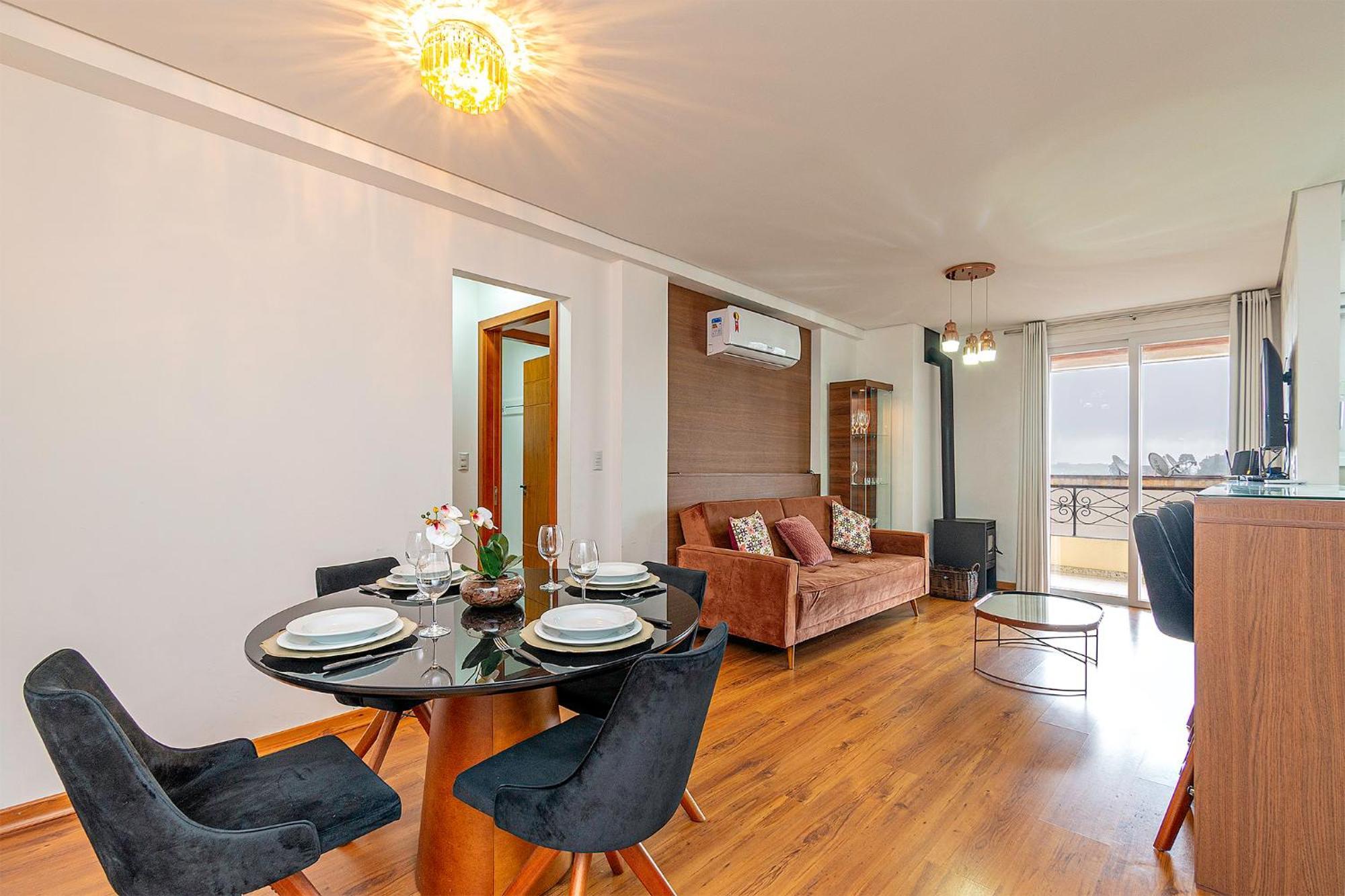 Apartament 2D No Centro De Gramado, A 500M Da Rua Coberta Zewnętrze zdjęcie